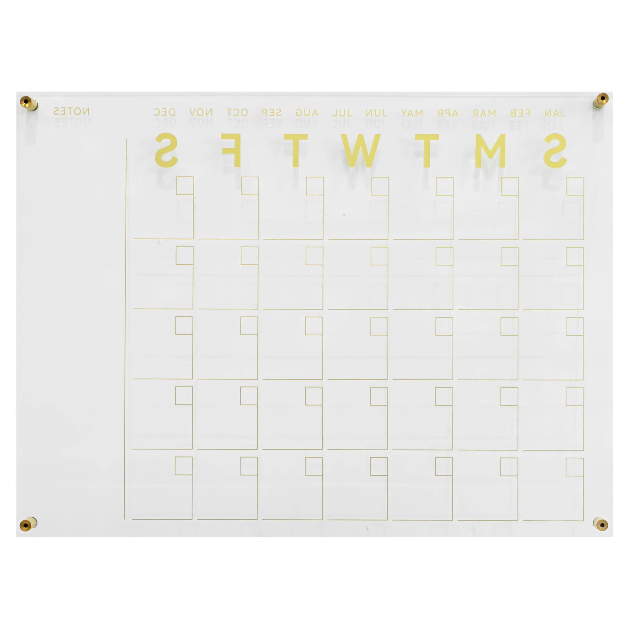 24" x 18" Clear Acrylic Dry Erase Calendar by Ashland®